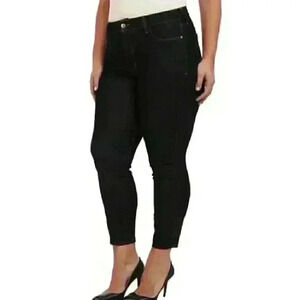 NWT Nydj Clarissa ankle jeans dark enzyme wash Sz 24w